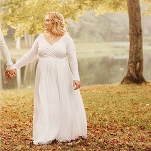 White Maternity Dress